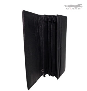 Дамски портфейл от естествена кожа в черно 306 - Image 5
