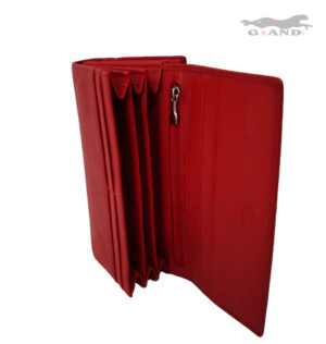 Дамски портфейл от естествена кожа в червено 306 - Image 4