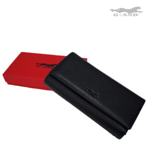 Дамски портфейл от естествена кожа в черно 306 - Image 3