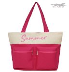 Лятна плажна чанта „Summer“ в циклама