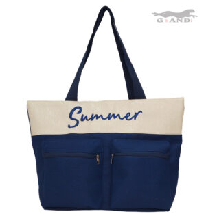 Лятна плажна чанта „Summer“ в т.синьо