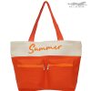 Лятна плажна чанта „Summer“ в оранжево