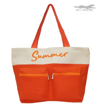Лятна плажна чанта „Summer“ в оранжево