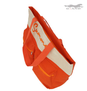 Лятна плажна чанта „Summer“ в оранжево - Image 3