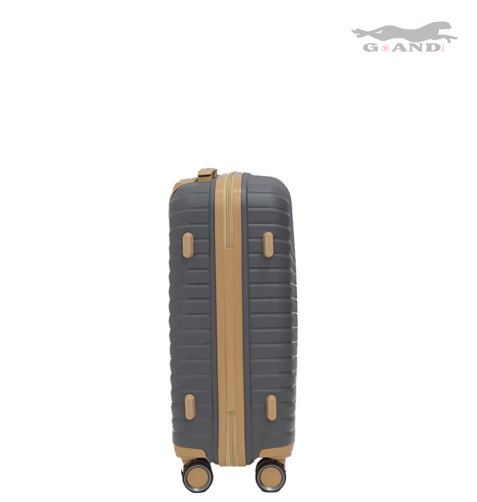 Куфар от полипропилен Grand Desert малък в сиво - Image 4