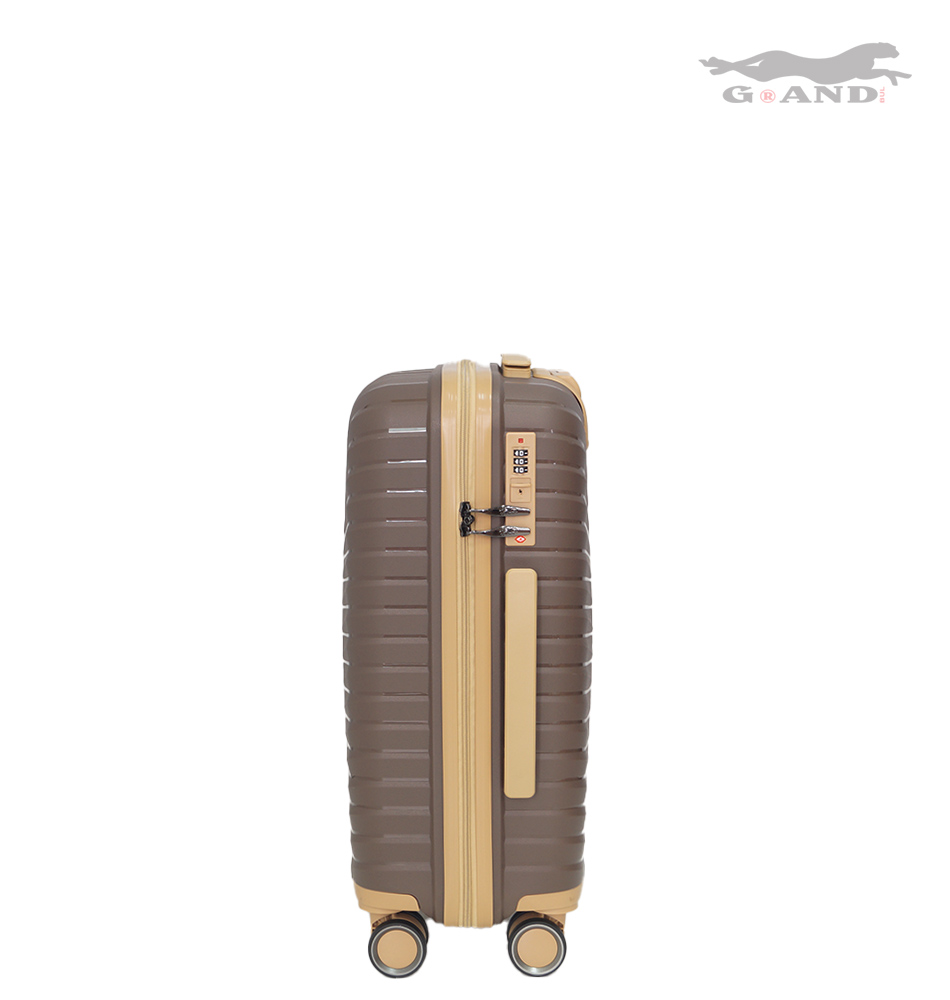 Куфар от полипропилен Grand Desert малък в кафяво - Image 4