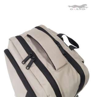Раница Grand Deluxe 6063  за ръчен багаж в бежово 40x30x19 - Image 7