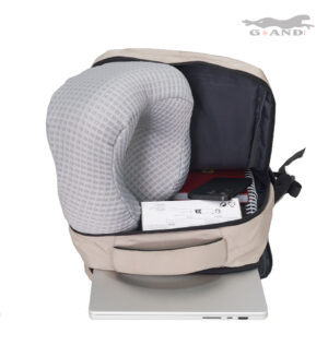 Раница Grand Deluxe 6063  за ръчен багаж в сиво 40x30x19 - Image 3