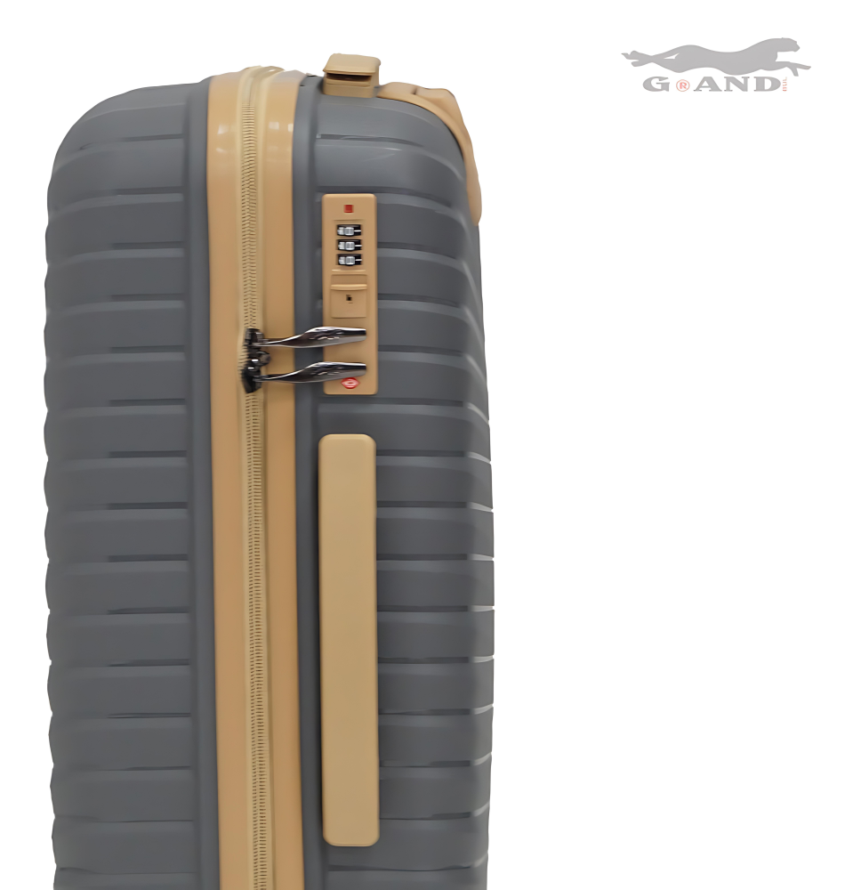 Куфар от полипропилен Grand Desert малък в сиво - Image 3