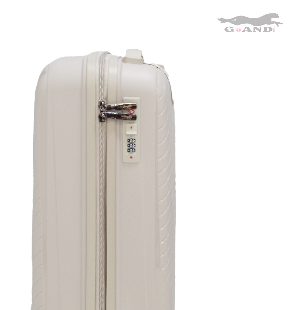 Куфар Pulse 010 от полипропилен малък бежов - Image 5