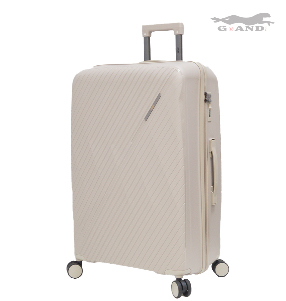 Куфар Pulse 010 от полипропилен голям бежов