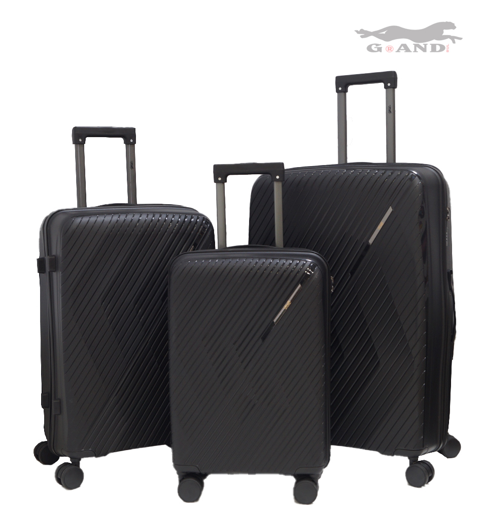 Куфар Pulse 010 от полипропилен комплект черен