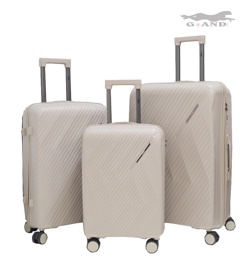 Куфар Pulse 010 от полипропилен комплект бежов