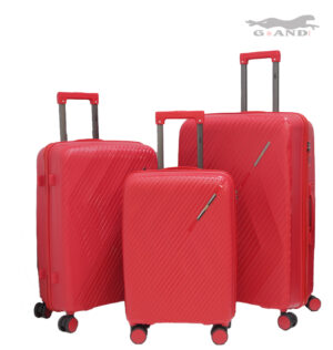 Куфар Pulse 010 от полипропилен комплект червен