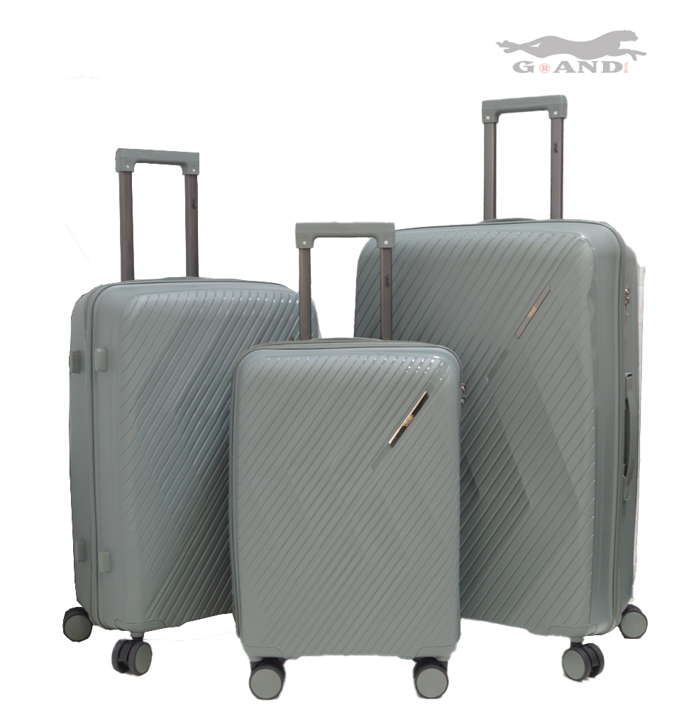 Куфар Pulse 010 от полипропилен комплект сив