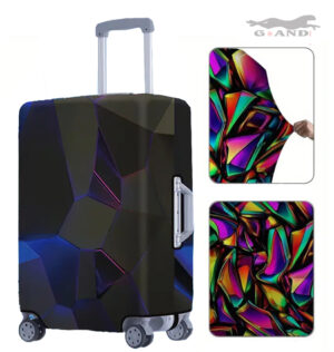 Разтегател калъф за куфар S размер Neon Crystal