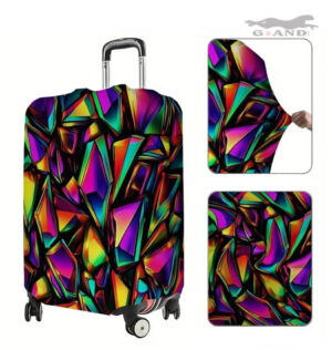 Разтегател калъф за куфар S размер Rainbow Crystal