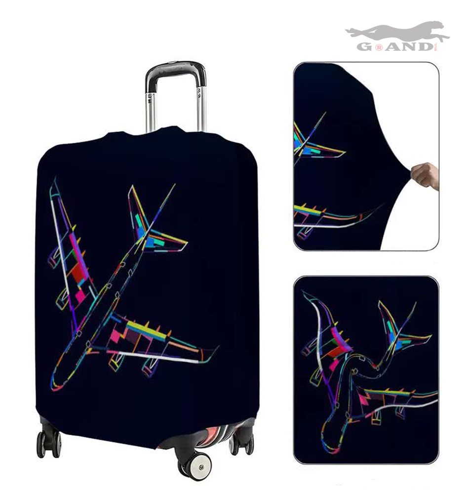 Разтегател калъф за куфар S размер Neon Jet