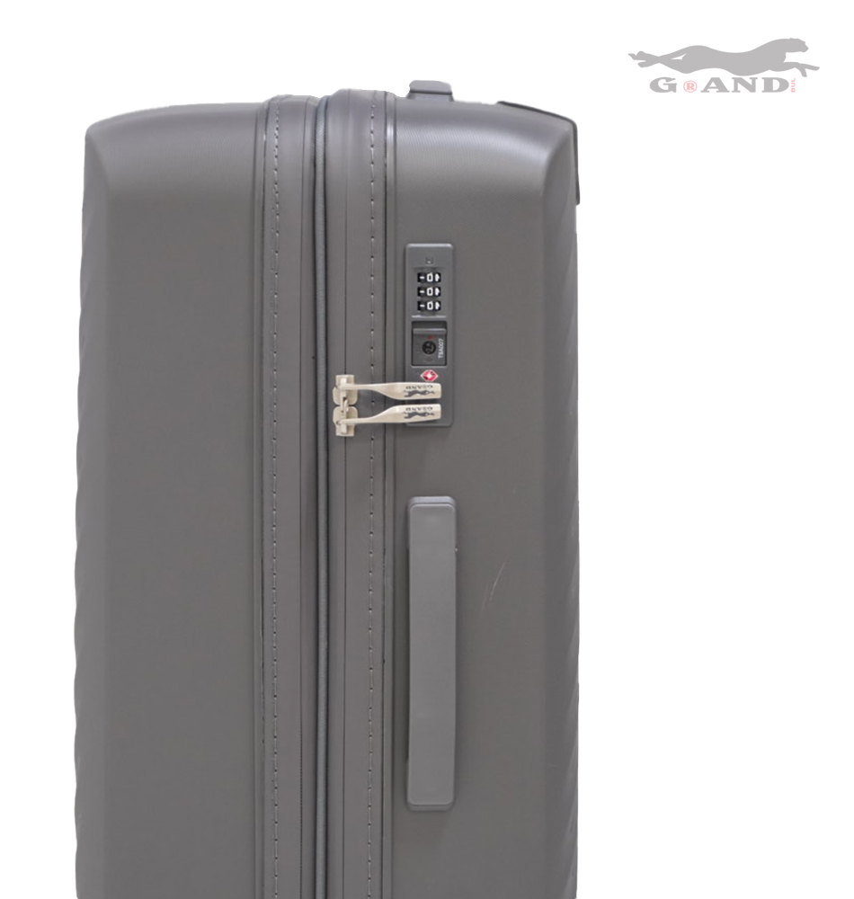 Куфар Grand Elite X 1616 полипропилен комплект графит - Image 2