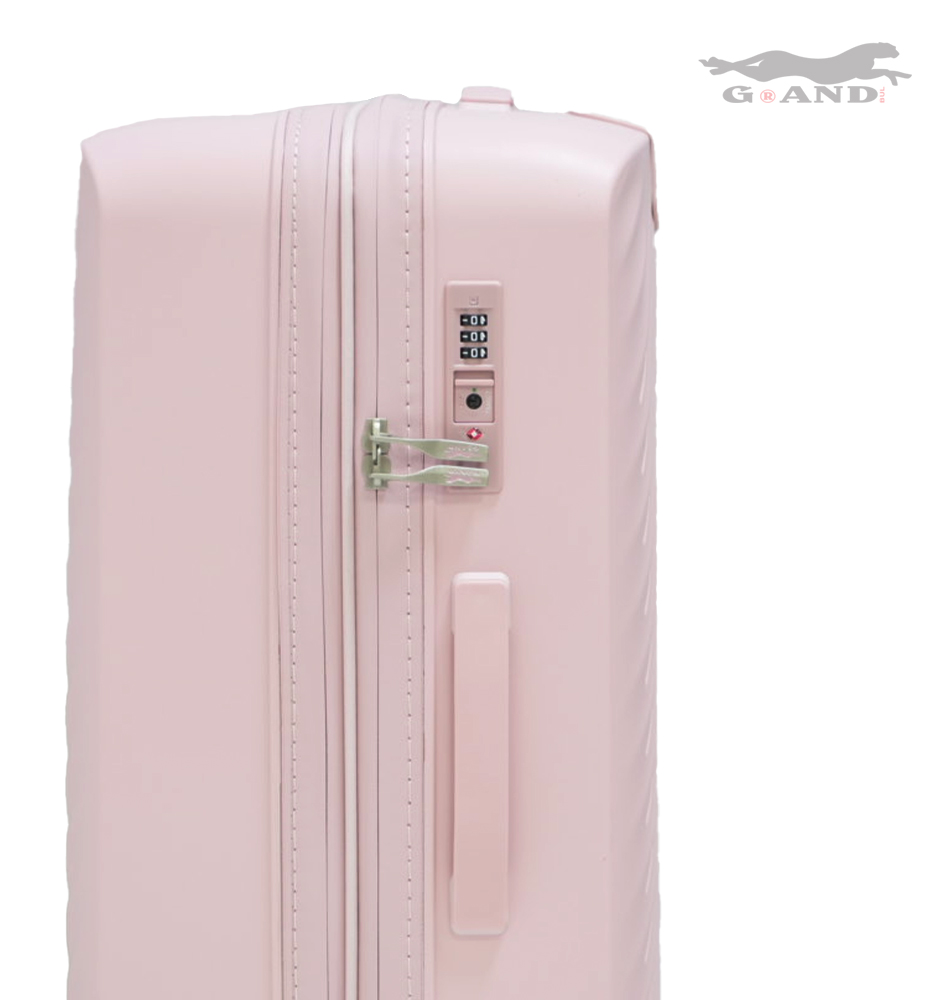 Куфар Grand Elite X 1616 полипропилен комплект розов - Image 2