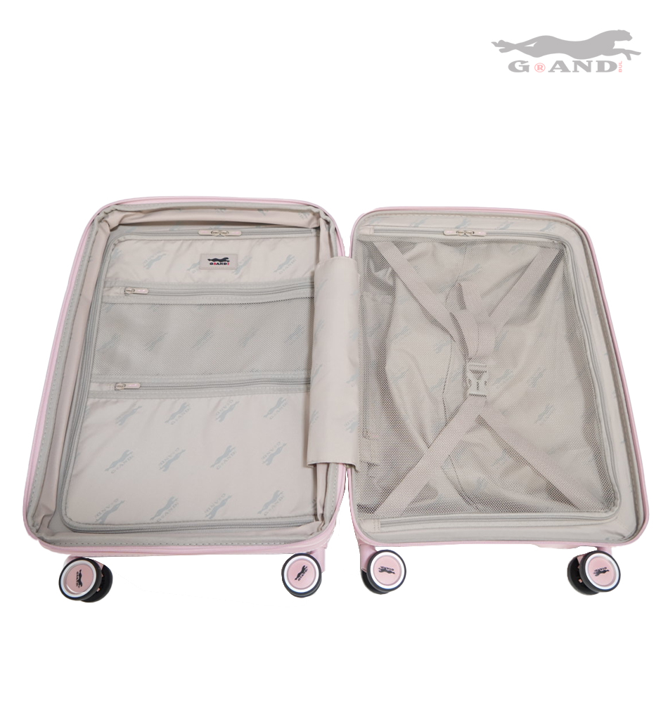 Куфар Grand Elite X 1616 полипропилен комплект розов - Image 4