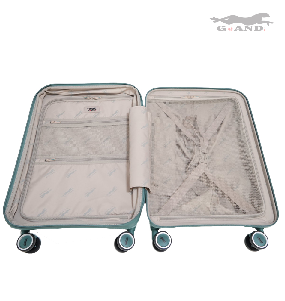 Куфар Grand Elite X 1616 полипропилен комплект зелен - Image 3