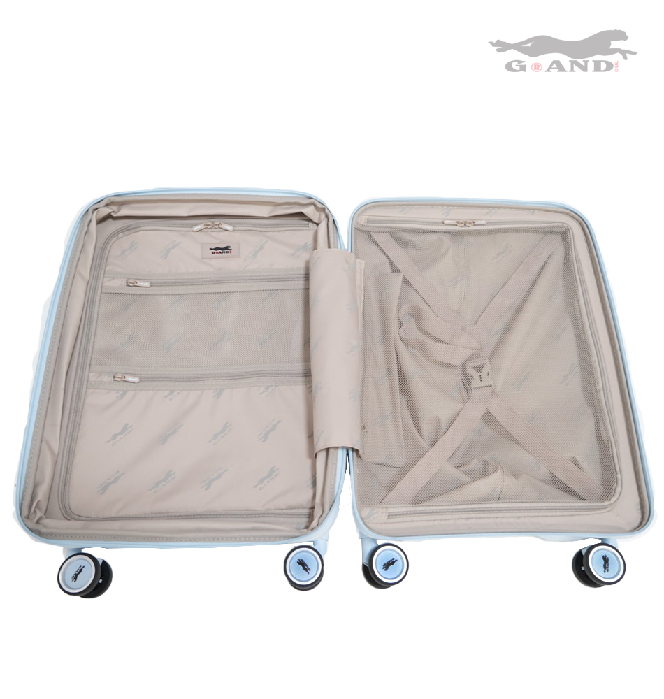 Куфар Grand Elite X 1616 полипропилен комплект син - Image 4