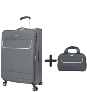 КУФАР 2504/ВОДОУСТОЙЧИВ ТЕКСТИЛЕН/ГОЛЯМ СИВ