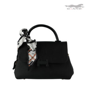 Дамска чанта Hélora – Черна с шал