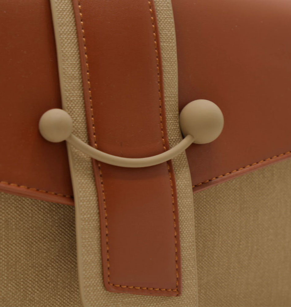 Дамска чанта Monéa в кафяво-бежово - Image 4