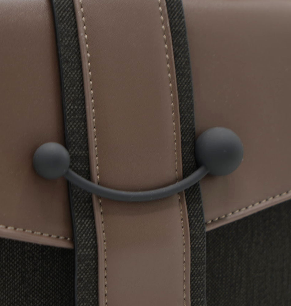 Дамска чанта Monéa в кафяво-черно - Image 4