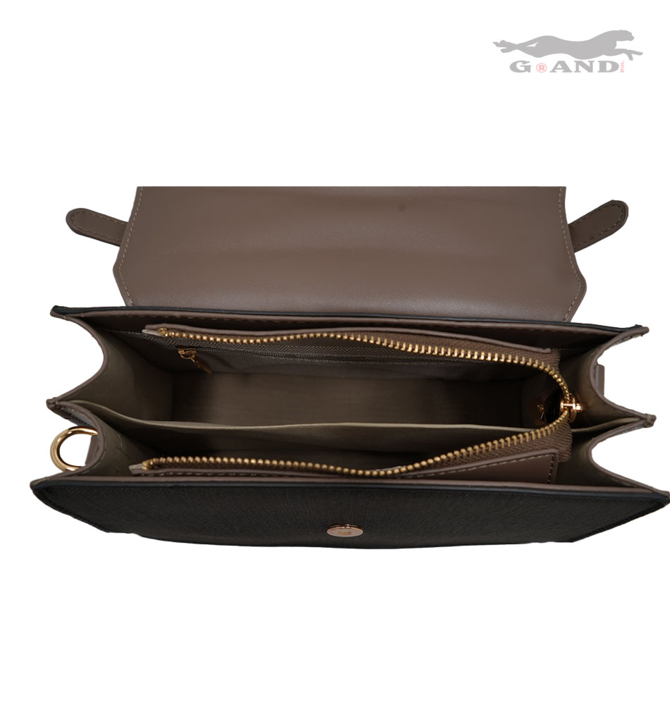 Дамска чанта Monéa в кафяво-черно - Image 5