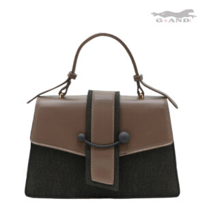 Дамска чанта Monéa в кафяво-черно