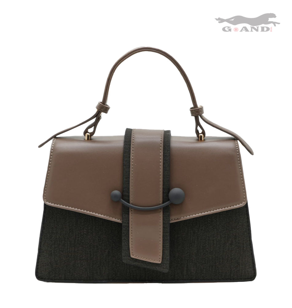 Дамска чанта Monéa в кафяво-черно