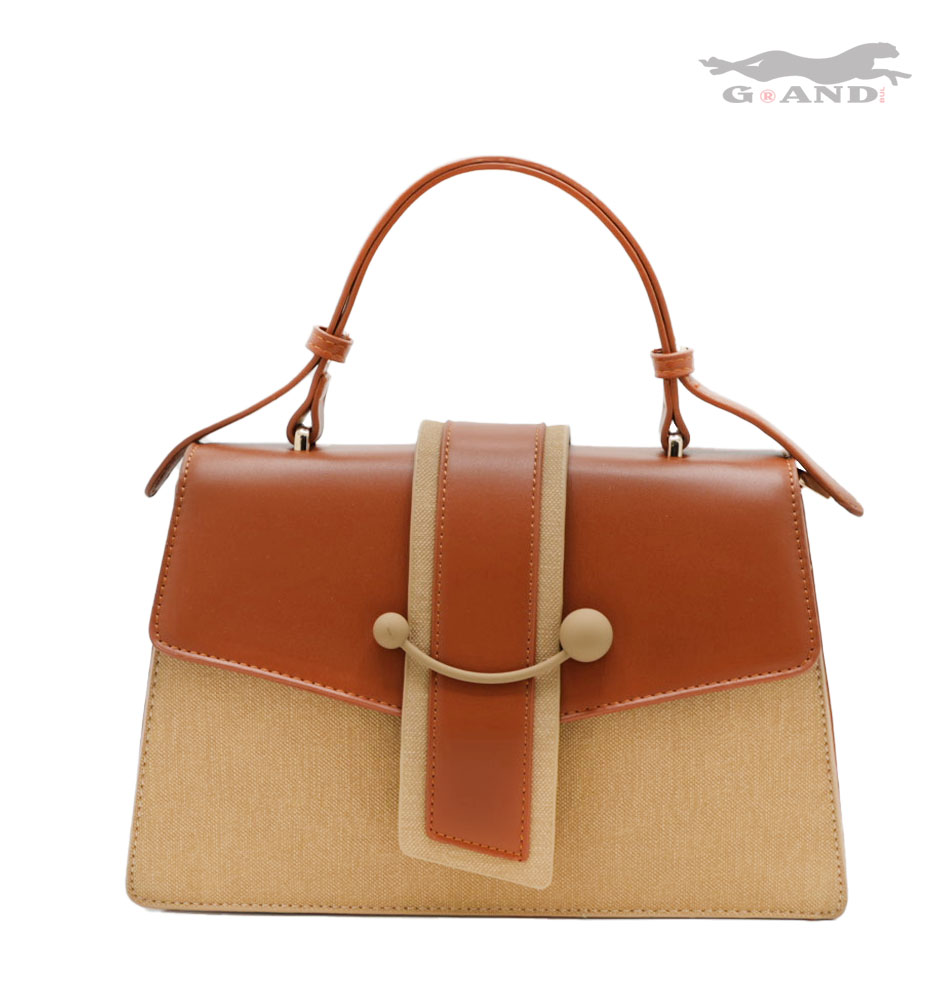 Дамска чанта Monéa в кафяво-бежово