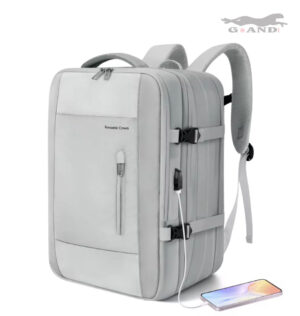 Раница за пътуване Romantic Crown 45x32x12-22см в сиво