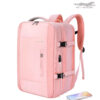 Раница за пътуване Romantic Crown 45x32x12-22см в розово