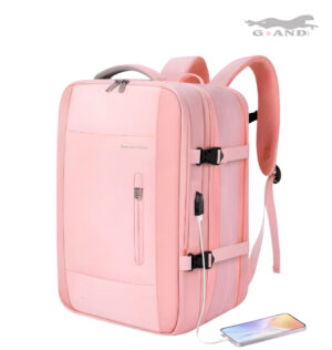 Раница за пътуване Romantic Crown 45x32x12-22см в розово