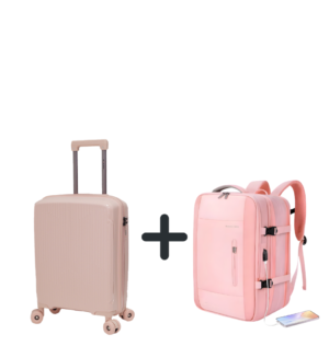 Куфар от полипропилен Whisper Wheels 03 малък в розово