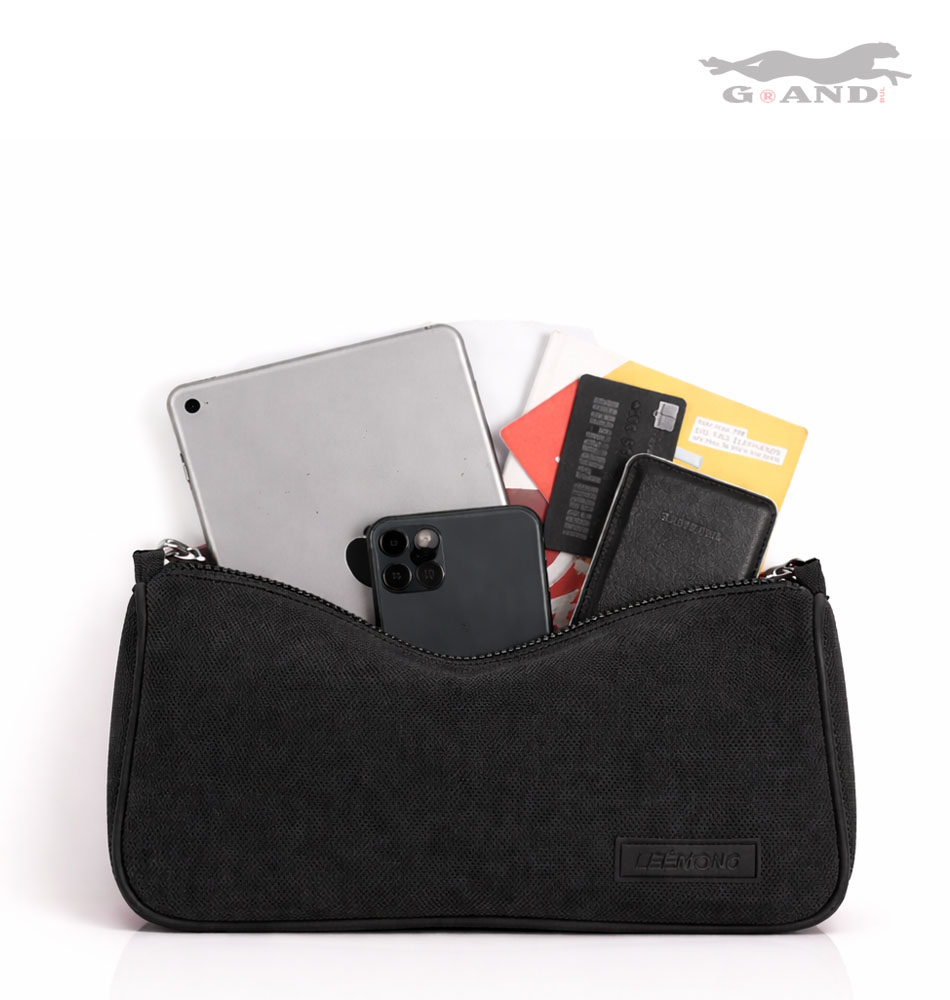 Дамска чанта Leémono-черна - Image 3