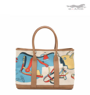 Дамска чанта Isabella бежова/синя