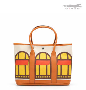 Дамска чанта Isabella кафява/жълта