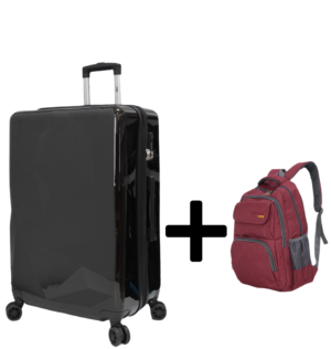 КУФАР 997 ПОЛИКАРБОНАТ ГОЛЯМ ЧЕРЕН ДИАМАНТ