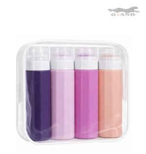 Комплект гумирани бутилчици за ръчен багаж 90 мл Pastel Set