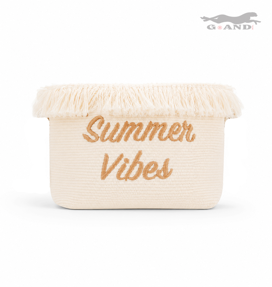 Малка лятна чанта Summer Vibes бяла