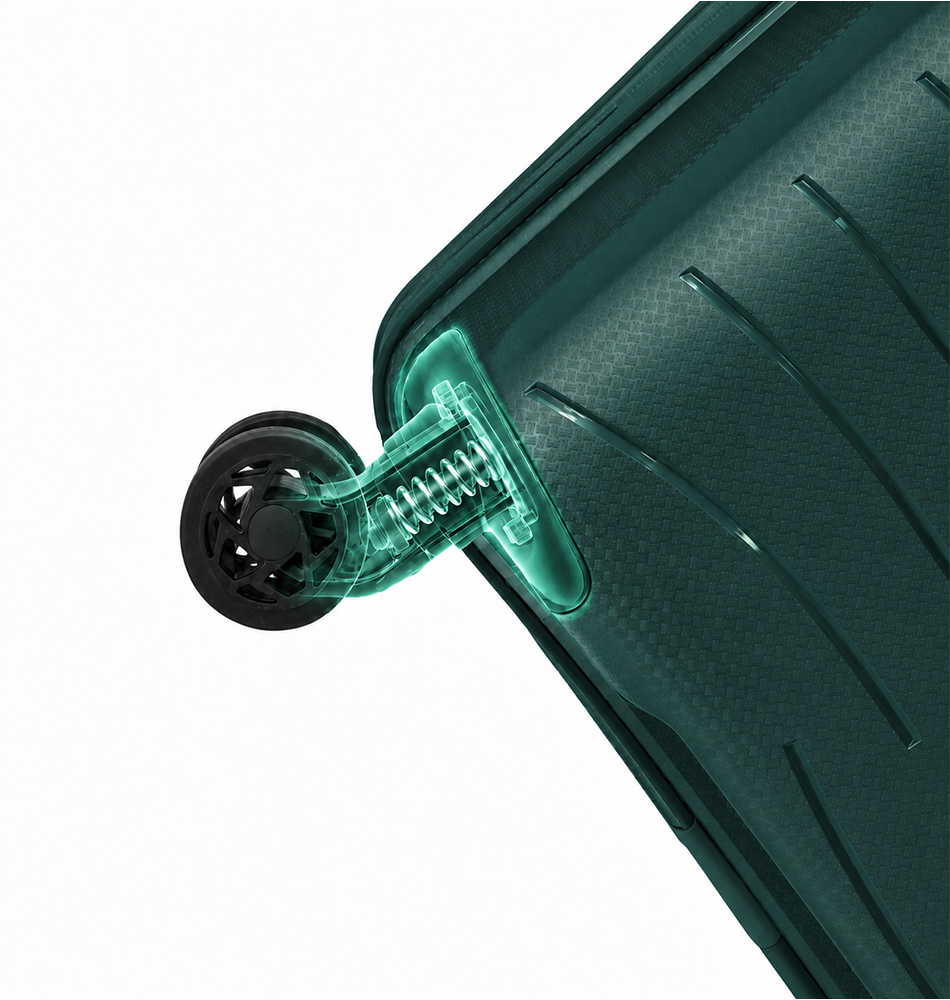 Куфари Pegasus 1601R полипропилен комплект зелени - Image 3