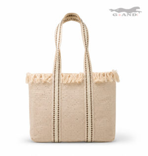 Голяма плажна чанта Ocean Sparkle екрю