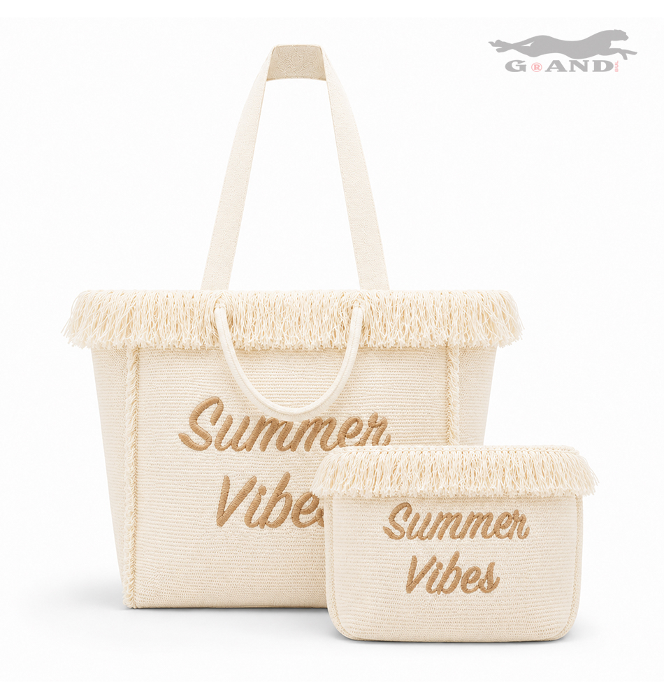 Комплект чанти Summer Vibes бели