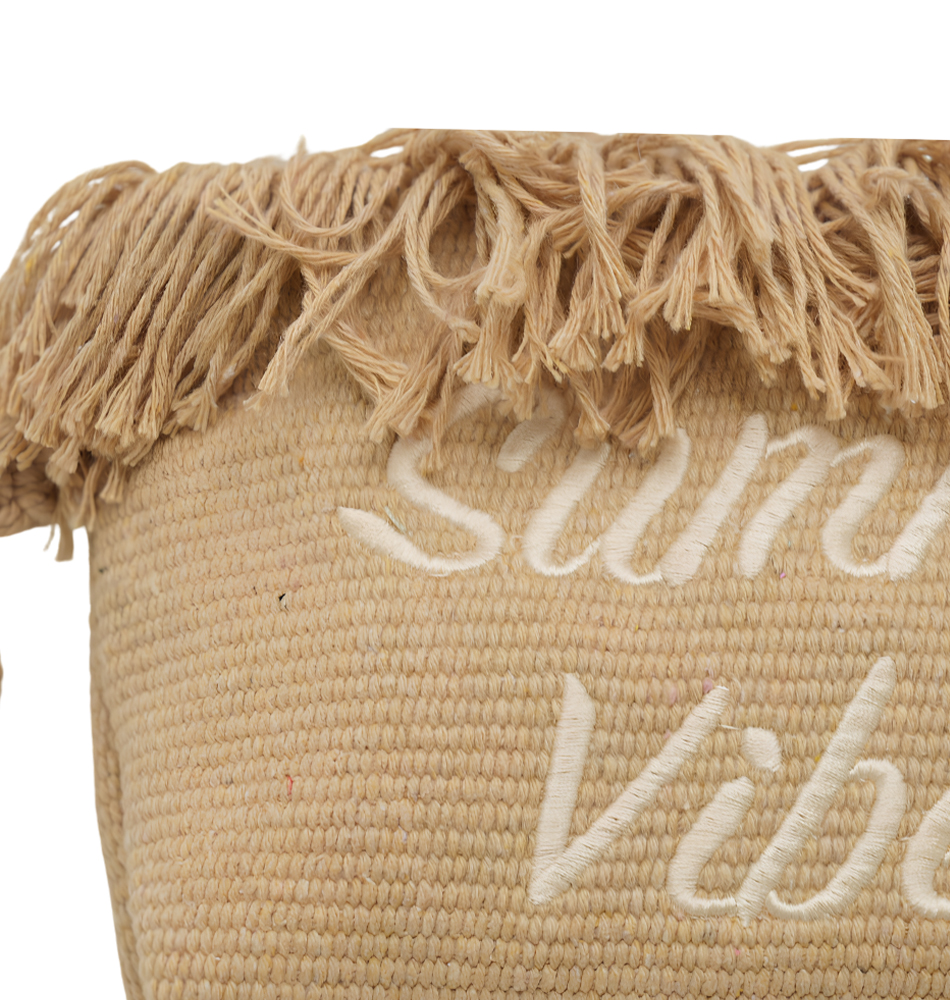 Малка лятна чанта Summer Vibes бежова - Image 4