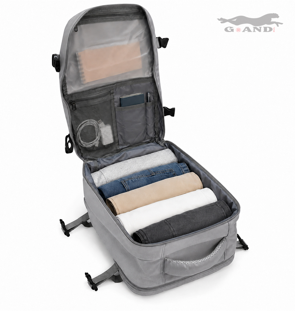 Раница за ръчен багаж 40x25x20 Altair Сива - Image 3